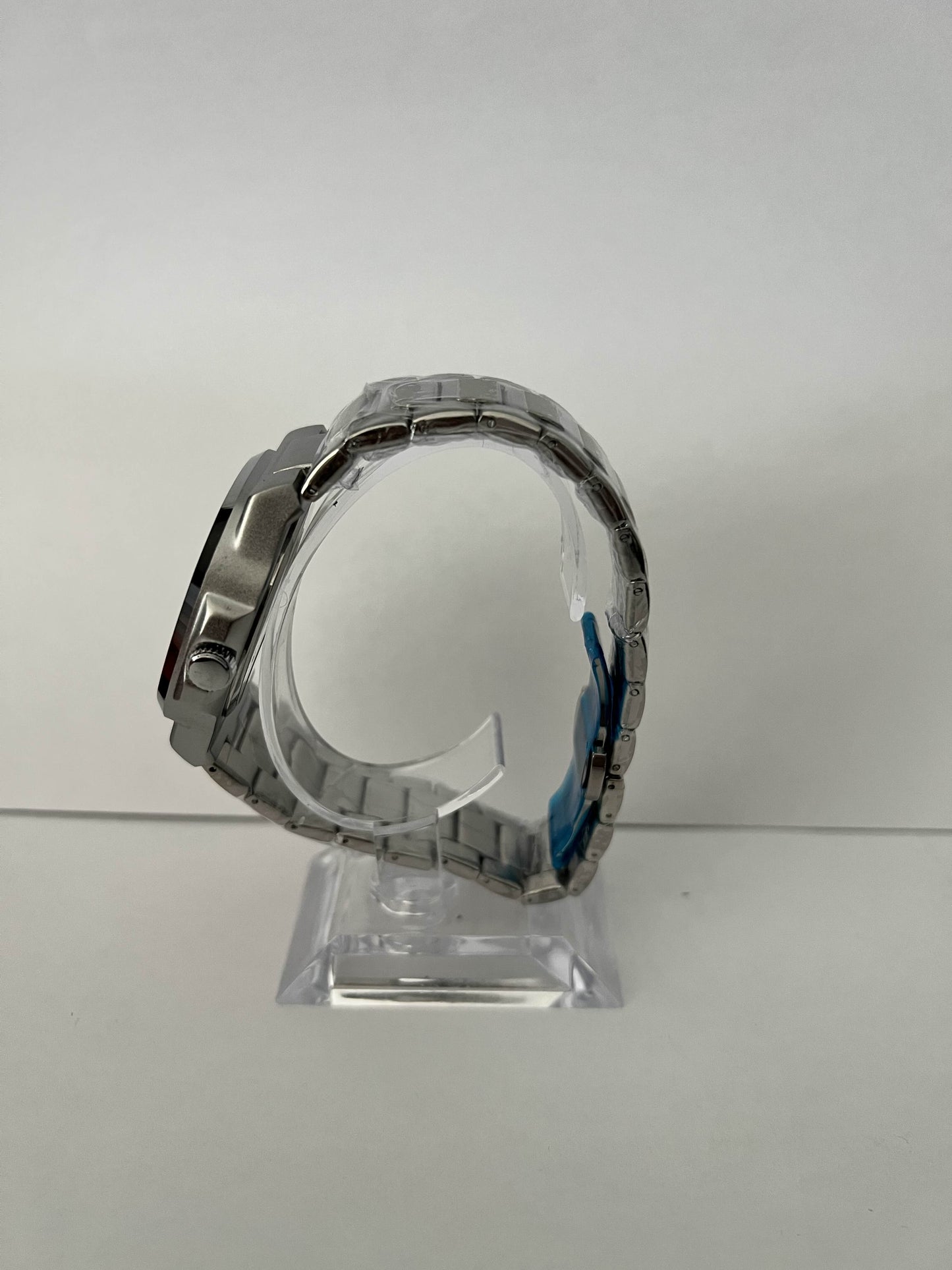 Montre Poedagar - Acier argent & cadran vert émeraude